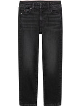 TOMMY HILFIGER Kids Modern Straight Washed Black Denims